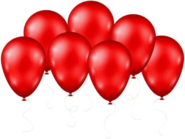 This png image - Balloons Red Transparent PNG Clip Art Image, is available for free download