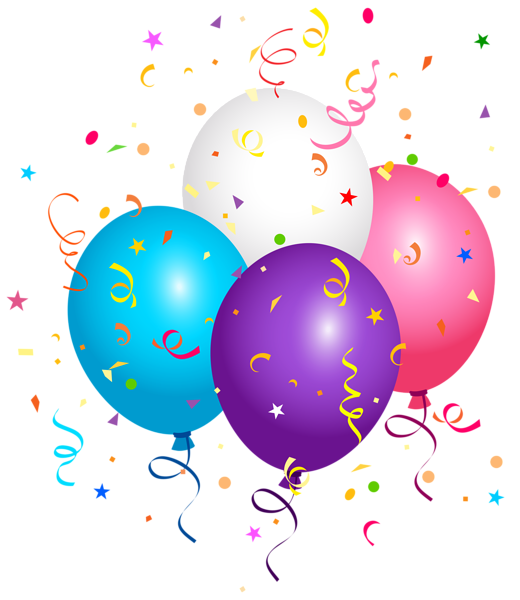 This png image - Balloons and Confetti PNG Clipart Image, is available for free download