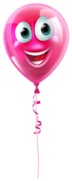 This png image - Pink Balloon with Face PNG Clipart Picture, is available for free download