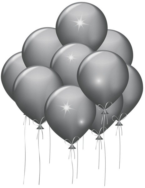 This png image - Silver Balloons Transparent Clip Art Image, is available for free download