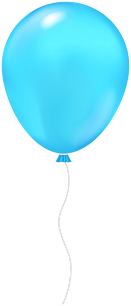 This png image - Single Balloon PNG Blue Clipart, is available for free download