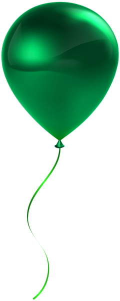 This png image - Single Green Balloon Transparent Clip Art, is available for free download