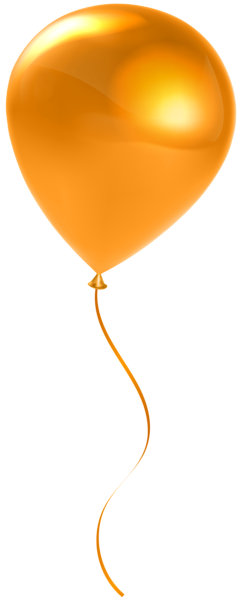 Single Orange Balloon Transparent Clip Art | Gallery Yopriceville