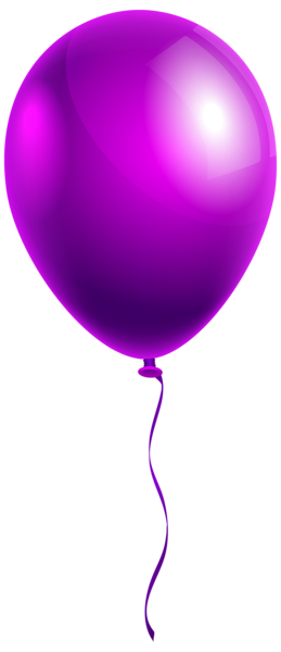 This png image - Single Purple Balloon PNG Clipart Image, is available for free download