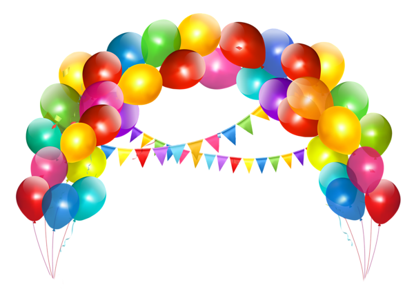 This png image - Transparent Balloon Arch with Decoration Clipart, is available for free download