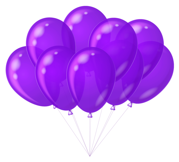 clipart purple balloons - photo #6