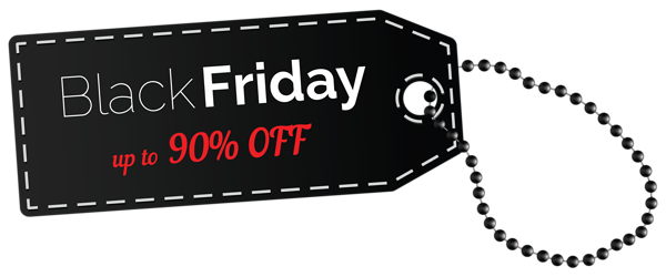 This png image - Black Friday 90% OFF Tag PNG Clipart Image, is available for free download