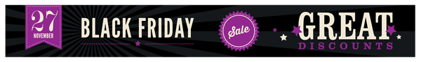 This png image - Black Friday Discounts Banner PNG Clipart Image, is available for free download