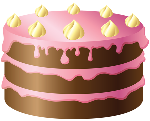 Chocolate_Cake_with_Pink_and_Yellow_Cream_PNG_Clipart.png