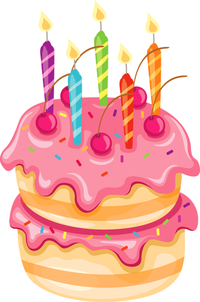 Pink_Cake_with_Candles_PNG_Clipart.png
