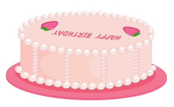 This png image - Pink Happy Birthday Cake PNG Clipart, is available for free download