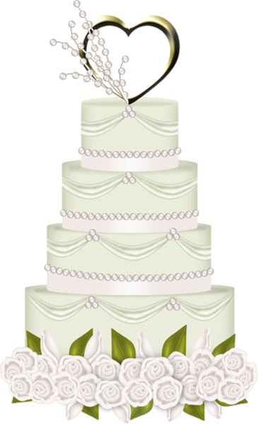 This png image - White Wedding Cake with Heart PNG Clipart, is available for free download
