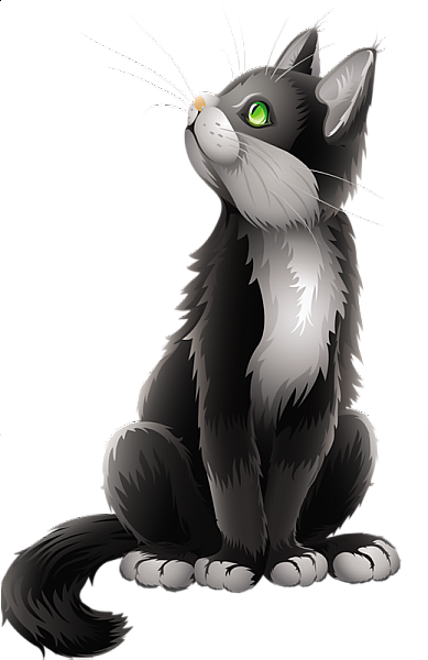 This png image - Cartoon Black Cat Clipart, is available for free download