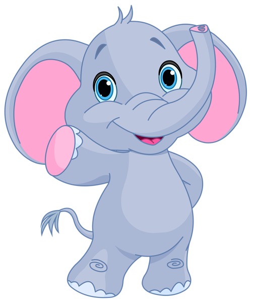 This png image - Cute Elephant PNG Clipart Image, is available for free download