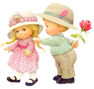 This png image - Cute Little Girl and Little Boy Clipart, is available for free download