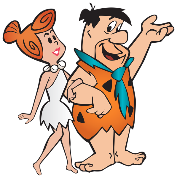 This png image - Fred and Wilma Flintstone Transparent PNG Clip Art Image, is available for free download