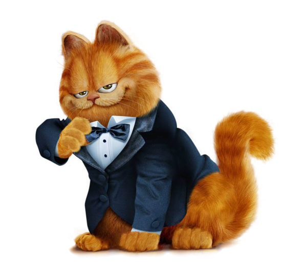 This png image - Garfield with Suit PNG Free Clipart, is available for free download