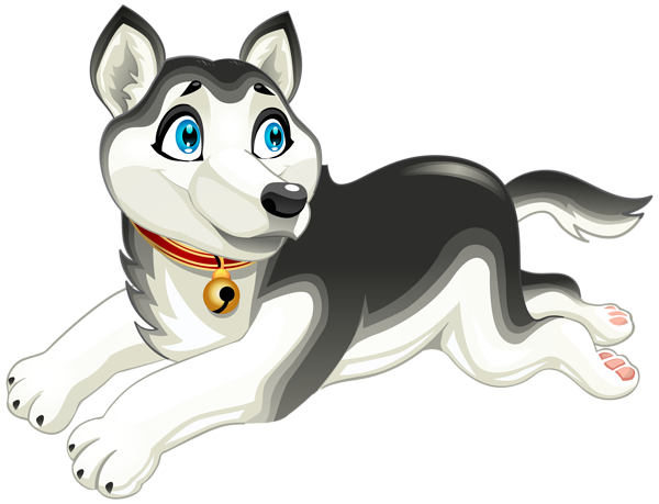 This png image - Husky Dog Cartoont PNG Clip Art Image, is available for free download