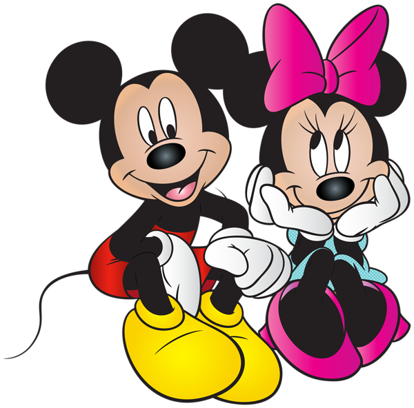 This png image - Mickey and Minnie Mouse Free PNG Clip Art Image, is available for free download