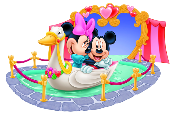 This png image - Mickey and Minnie Mouse Tunnel of Love PNG Clipart Image, is available for free download