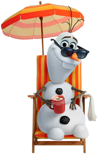 This png image - Olaf on the Beach Frozen Transparent PNG Image, is available for free download