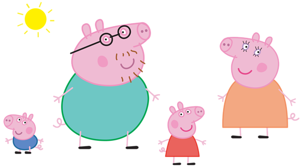 This png image - Peppa Pig Family Logo Transparent PNG Clip Art Image, is available for free download