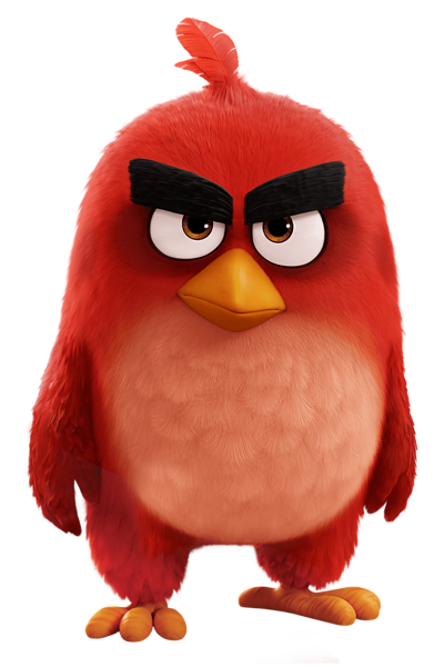 Red Bird The Angry Birds Movie PNG Transparent Image