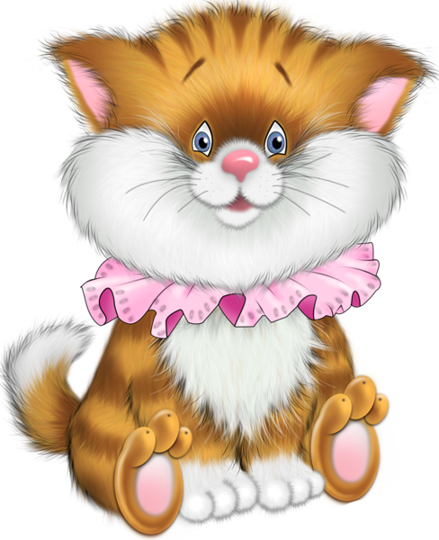 This png image - Tiger Kitten Cartoon Free Clipart, is available for free download