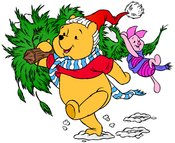 This png image - Winnie the Pooh and Piglet Christmas PNG Clip Art Image, is available for free download