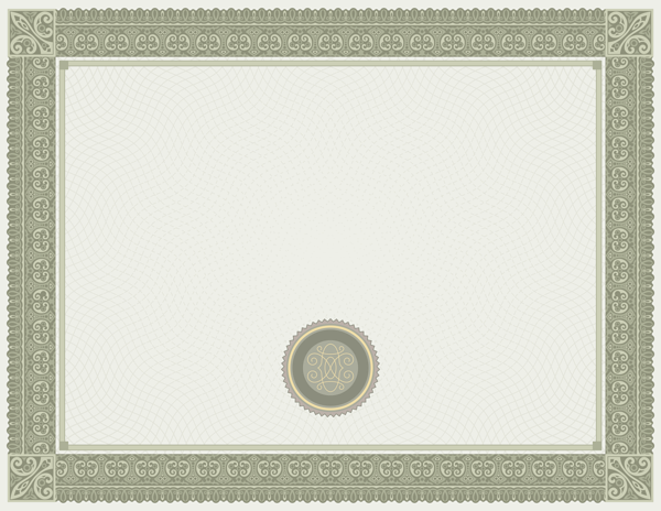 This png image - White Green Certificate Template PNG Image, is available for free download