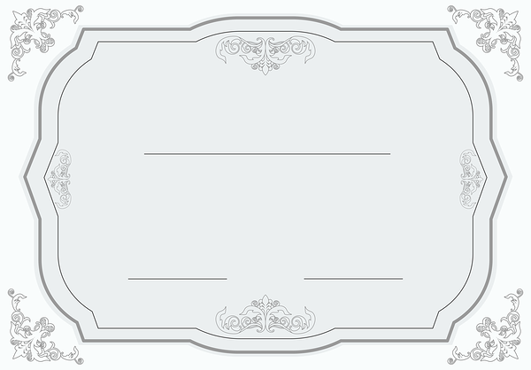 This png image - White and Grey Certificate Template PNG Image, is available for free download