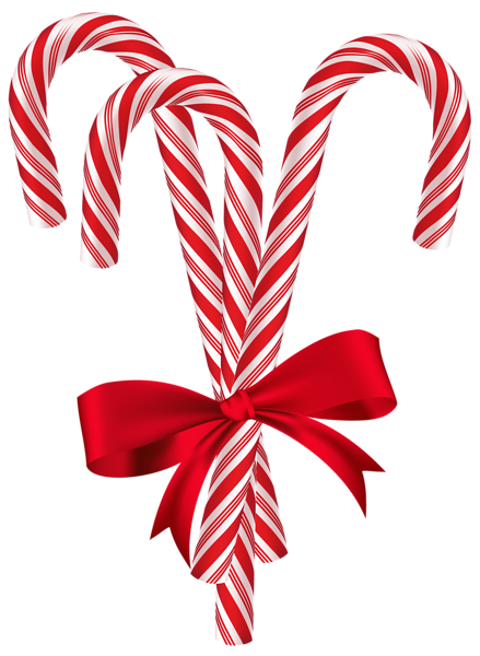 This png image - Candy Canes with Red Bow PNG Clip Art Image, is available for free download