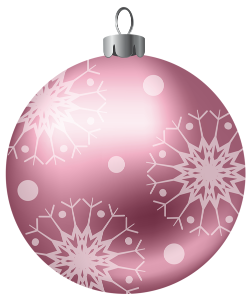 This png image - Christmas Ball Pink PNG Clipart Image, is available for free download