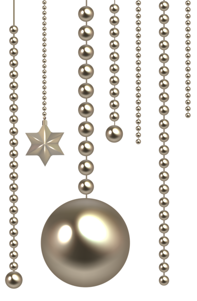 This png image - Christmas Beads PNG Clip Art Image, is available for free download