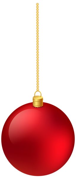 This png image - Christmas Classic Red Hanging Ball PNG Clipart Image, is available for free download