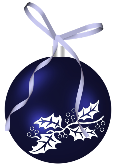 This png image - Christmas Dark Blue Ornament Clipart, is available for free download