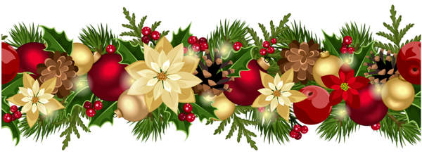 This png image - Christmas Decorative Garland PNG Clipart Picture, is available for free download