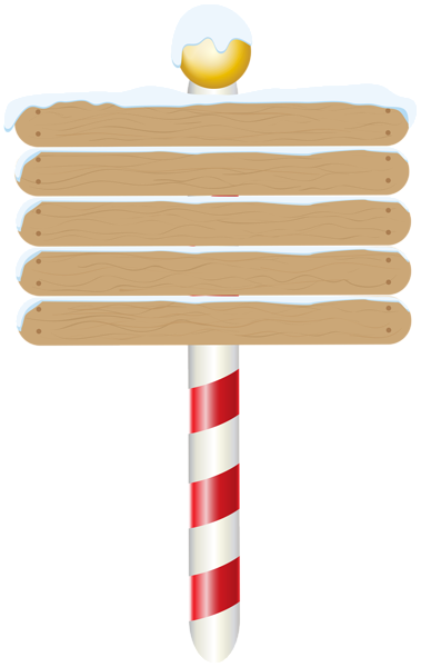 This png image - Christmas Empty Wooden Pole Sign PNG Clipart, is available for free download