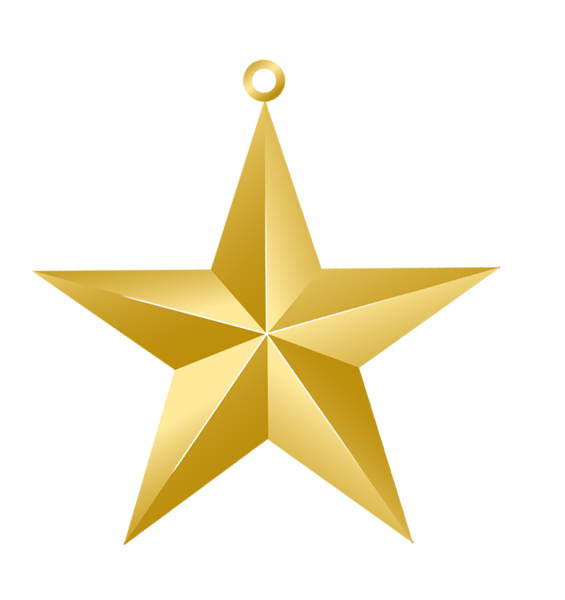 This png image - Christmas Gold Star Ornament PNG Picture, is available for free download