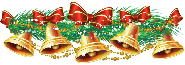 This png image - Christmas Golden Bells, is available for free download