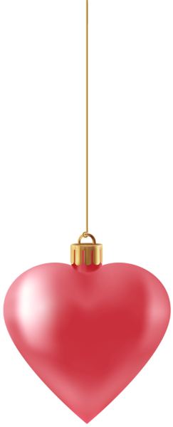 This png image - Christmas Heart Ornament PNG Clipart, is available for free download