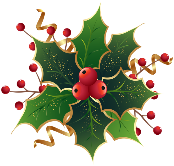 Christmas Holly Mistletoe PNG Clip Art Image | Gallery ...