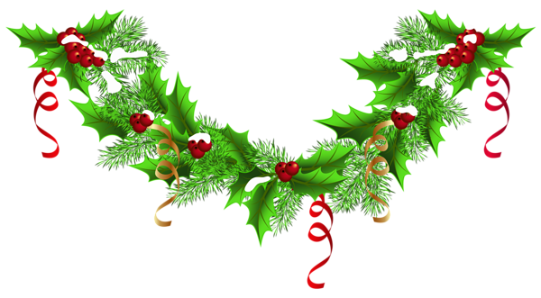 This png image - Christmas Pine Garland PNG Clip-Art Image, is available for free download
