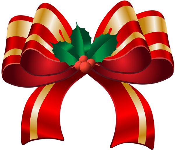 free clipart red christmas bow - photo #9