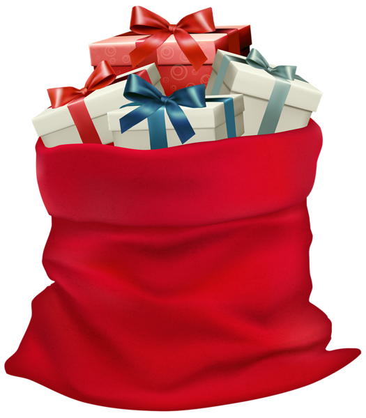 This png image - Christmas Sack with Gifts PNG Clip Art Image, is available for free download