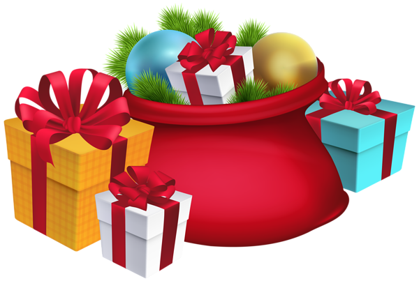 free clipart santa bag - photo #48