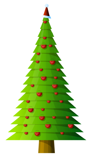 This png image - Christmas Tree Modern Style Transparent PNG Clipart, is available for free download