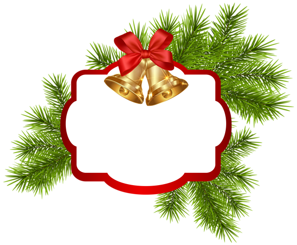 This png image - Christmas White Blank Decor with Bells PNG Clipart Image, is available for free download