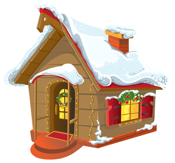 Christmas Winter House PNG Clipart Image | Gallery Yopriceville - High