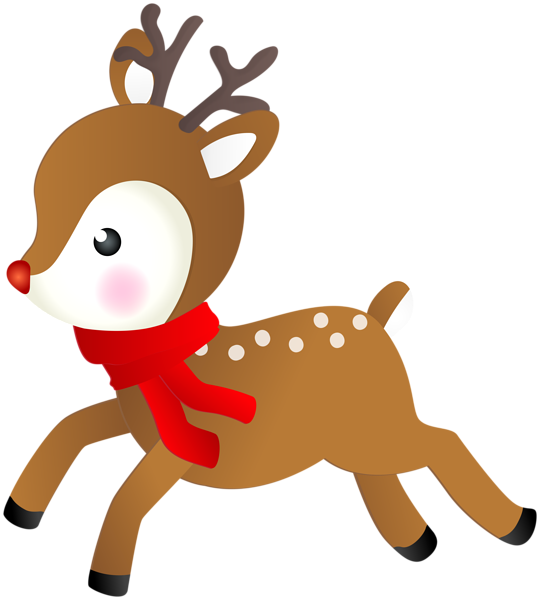This png image - Cute Rudolph Christmas PNG Clipart, is available for free download